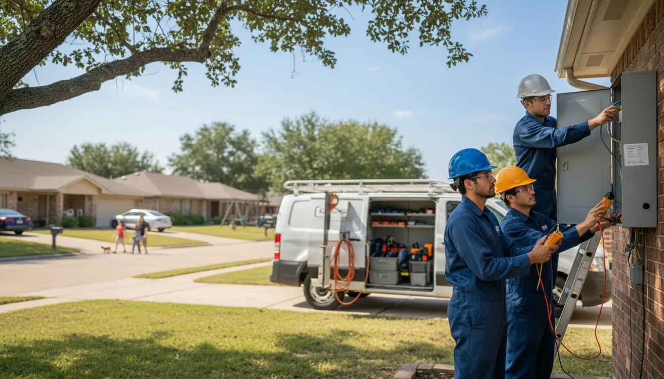 Certified electrician providing emergency electrical services in Rockford, AL
